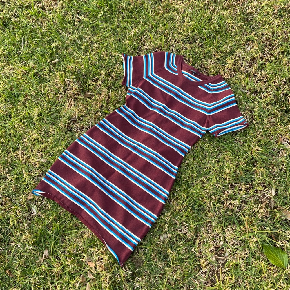 [Walter Baker] Stripped Bodycon Dress